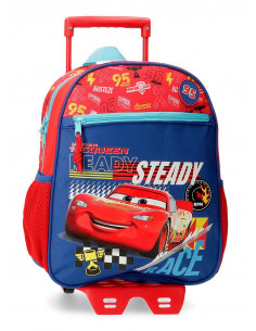 MOCHILA ADAP. 33CM. C/CARRO. CARS LETS RACE
